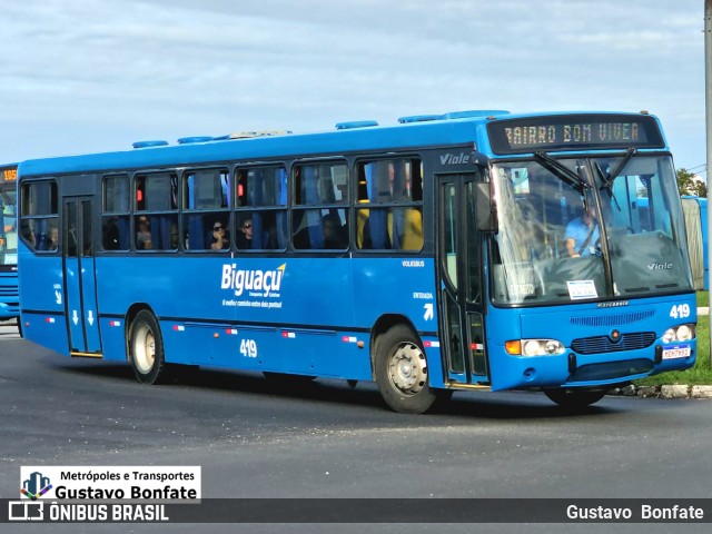 Biguaçu Transportes Coletivos Administração e Participação 419 na cidade de Florianópolis, Santa Catarina, Brasil, por Gustavo  Bonfate. Número da foto: #13282342.