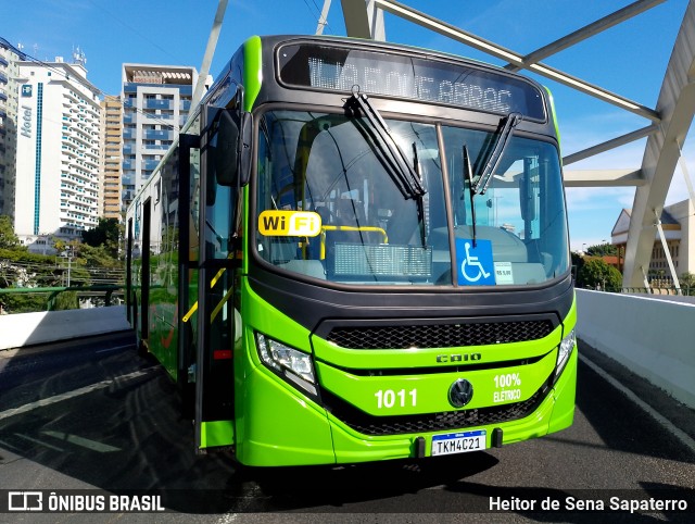 Viação Osasco 1011 na cidade de Osasco, São Paulo, Brasil, por Heitor de Sena Sapaterro. Número da foto: #13280230.