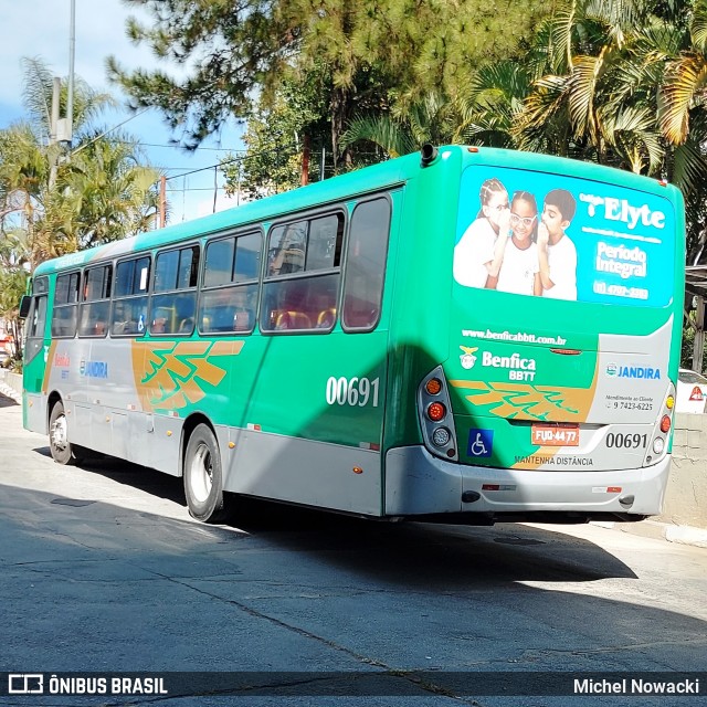 BBTT - Benfica Barueri Transporte e Turismo 00691 na cidade de Jandira, São Paulo, Brasil, por Michel Nowacki. Número da foto: #13283338.