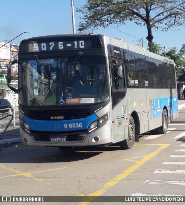 Transwolff Transportes e Turismo 6 6036 na cidade de São Paulo, São Paulo, Brasil, por LUIS FELIPE CANDIDO NERI. Número da foto: #13283509.