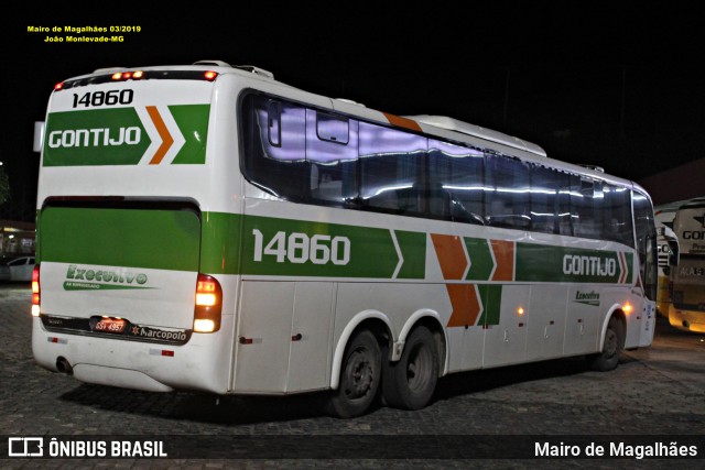 Empresa Gontijo de Transportes 14860 na cidade de João Monlevade, Minas Gerais, Brasil, por Mairo de Magalhães. Número da foto: #13281197.