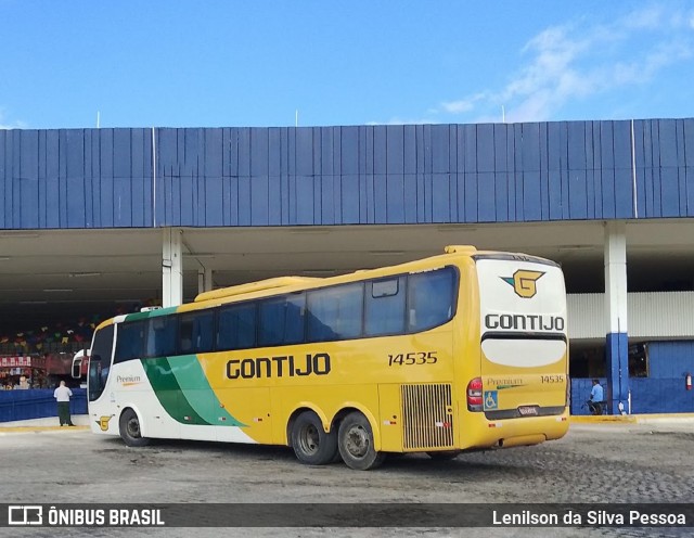 Empresa Gontijo de Transportes 14535 na cidade de Caruaru, Pernambuco, Brasil, por Lenilson da Silva Pessoa. Número da foto: #13282673.