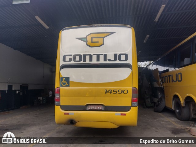 Empresa Gontijo de Transportes 14590 na cidade de Vitória da Conquista, Bahia, Brasil, por Espedito de Brito Gomes. Número da foto: #13281728.