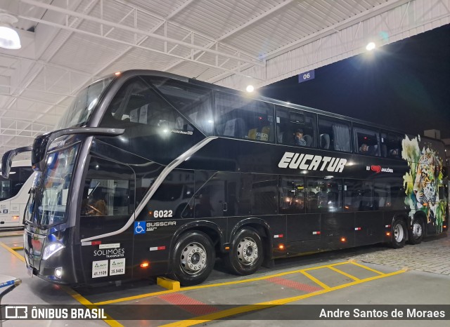 Eucatur - Empresa União Cascavel de Transportes e Turismo 6022 na cidade de Balneário Camboriú, Santa Catarina, Brasil, por Andre Santos de Moraes. Número da foto: #13284748.