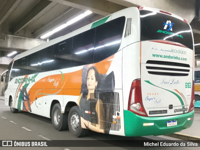 Empresa de Transportes Andorinha 6163 na cidade de São Paulo, São Paulo, Brasil, por Michel Eduardo da Silva. Número da foto: #13285018.