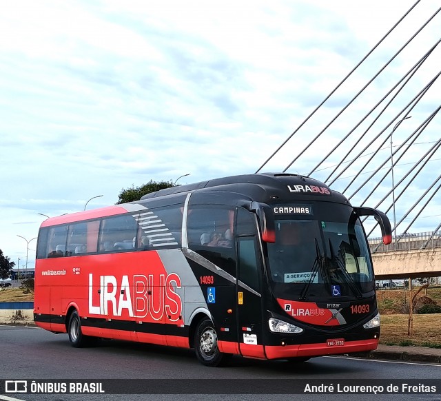 Lirabus 14093 na cidade de Campinas, São Paulo, Brasil, por André Lourenço de Freitas. Número da foto: #13283944.