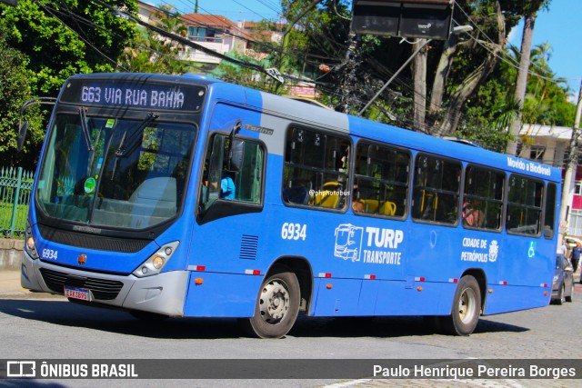 Turb Petrópolis > Turp -Transporte Urbano de Petrópolis 6934 na cidade de Petrópolis, Rio de Janeiro, Brasil, por Paulo Henrique Pereira Borges. Número da foto: #13284996.