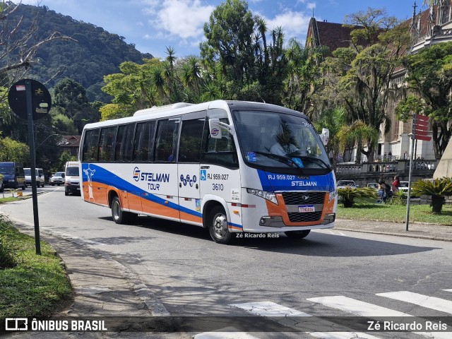 Stelman Tour Transporte Rodoviário de Passageiros 3610 na cidade de Petrópolis, Rio de Janeiro, Brasil, por Zé Ricardo Reis. Número da foto: #13284478.