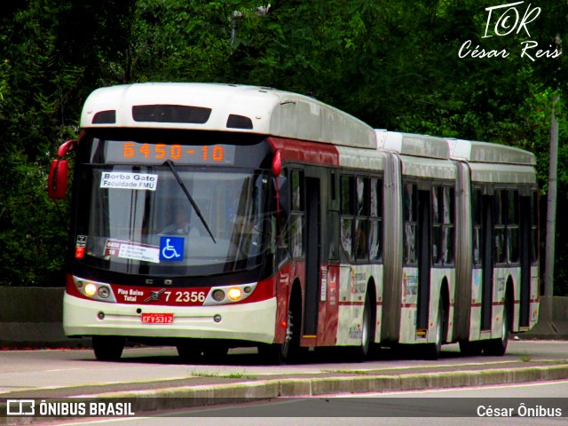 Viação Campo Belo 7 2356 na cidade de São Paulo, São Paulo, Brasil, por César Ônibus. Número da foto: #13285099.