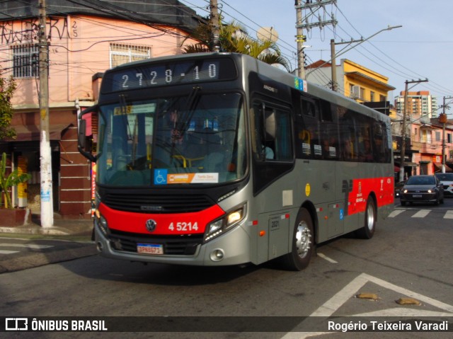 Allibus Transportes 4 5214 na cidade de São Paulo, São Paulo, Brasil, por Rogério Teixeira Varadi. Número da foto: #13284385.