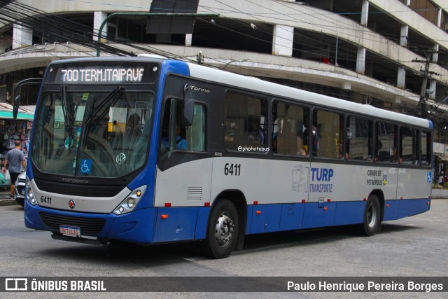 Turb Petrópolis > Turp -Transporte Urbano de Petrópolis 6411 na cidade de Petrópolis, Rio de Janeiro, Brasil, por Paulo Henrique Pereira Borges. Número da foto: #13284969.
