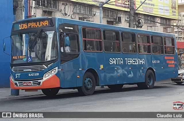 Empresa Santa Terezinha RJ 127.031 na cidade de Nilópolis, Rio de Janeiro, Brasil, por Claudio Luiz. Número da foto: #13284878.