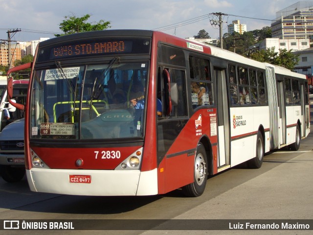 Viação Campo Belo 7 2830 na cidade de São Paulo, São Paulo, Brasil, por Luiz Fernando Maximo. Número da foto: #13285276.