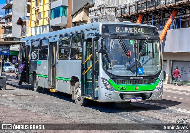 Expresso Presidente Getúlio 1503 na cidade de Blumenau, Santa Catarina, Brasil, por Almir Alves. Número da foto: #13284693.