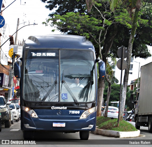 Viação Cometa 715100 na cidade de Santos Dumont, Minas Gerais, Brasil, por Isaias Ralen. Número da foto: #13285304.