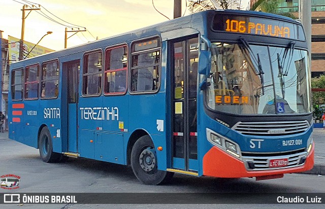 Empresa Santa Terezinha RJ 127.001 na cidade de Nilópolis, Rio de Janeiro, Brasil, por Claudio Luiz. Número da foto: #13284995.