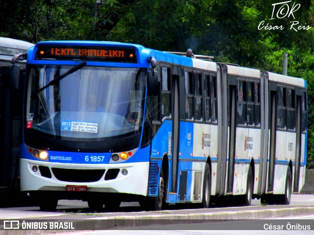 Viação Cidade Dutra 6 1857 na cidade de São Paulo, São Paulo, Brasil, por César Ônibus. Número da foto: #13285146.