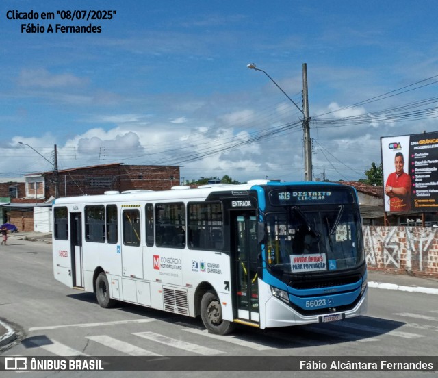 Rodoviária Santa Rita > SIM - Sistema Integrado Metropolitano > TR Transportes 56023 na cidade de Santa Rita, Paraíba, Brasil, por Fábio Alcântara Fernandes. Número da foto: #13284414.