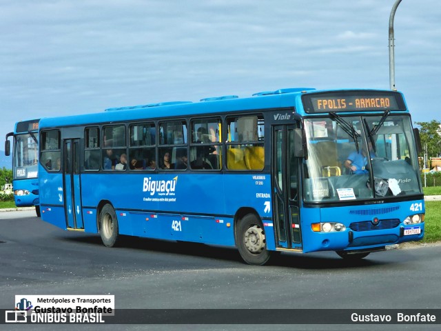 Biguaçu Transportes Coletivos Administração e Participação 421 na cidade de Florianópolis, Santa Catarina, Brasil, por Gustavo  Bonfate. Número da foto: #13284881.