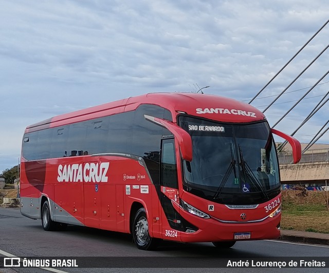 Viação Santa Cruz 36224 na cidade de Campinas, São Paulo, Brasil, por André Lourenço de Freitas. Número da foto: #13283970.