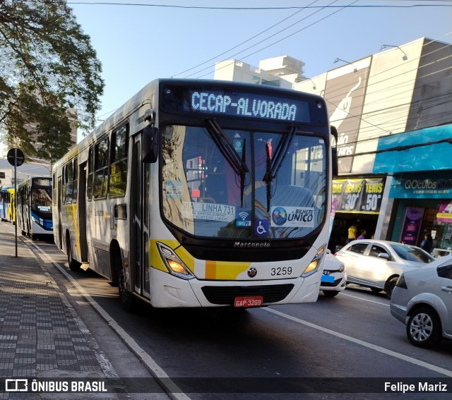 Viação Campo dos Ouros 3259 na cidade de Guarulhos, São Paulo, Brasil, por Felipe Mariz. Número da foto: #13283735.
