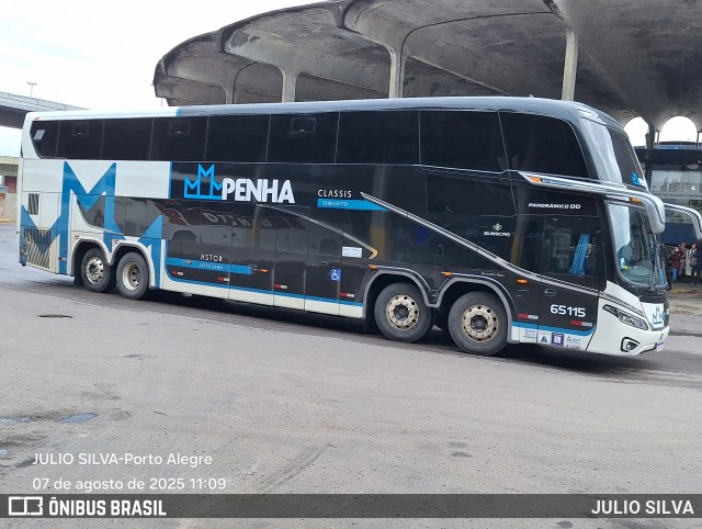 Empresa de Ônibus Nossa Senhora da Penha 65115 na cidade de Porto Alegre, Rio Grande do Sul, Brasil, por JULIO SILVA. Número da foto: #13284100.