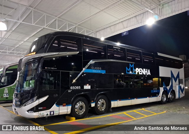 Empresa de Ônibus Nossa Senhora da Penha 65065 na cidade de Balneário Camboriú, Santa Catarina, Brasil, por Andre Santos de Moraes. Número da foto: #13284753.
