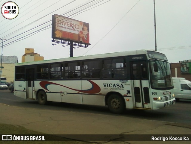 VICASA - Viação Canoense S.A. 955 na cidade de Cachoeirinha, Rio Grande do Sul, Brasil, por Rodrigo Koscolka. Número da foto: #13285197.