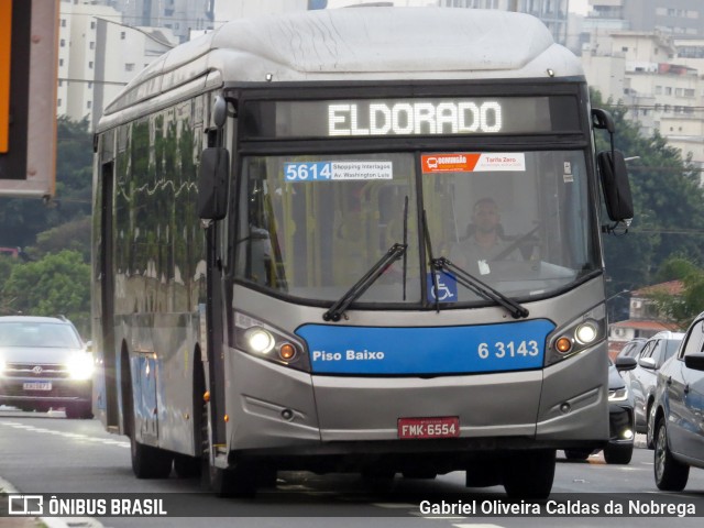 Viação Paratodos > São Jorge > Metropolitana São Paulo > Mobibrasil 6 3143 na cidade de São Paulo, São Paulo, Brasil, por Gabriel Oliveira Caldas da Nobrega. Número da foto: #13283636.