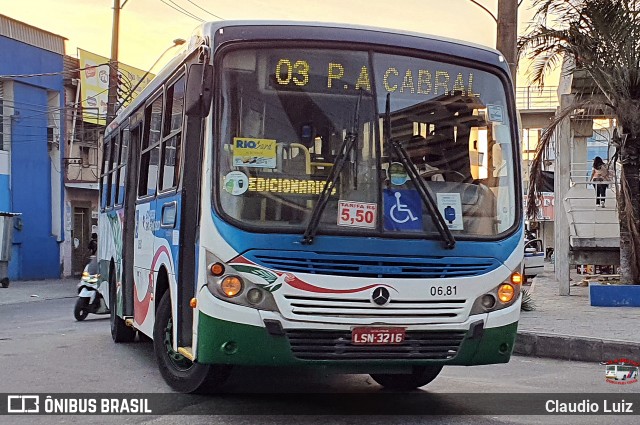 Expresso São Francisco 06.81 na cidade de Nilópolis, Rio de Janeiro, Brasil, por Claudio Luiz. Número da foto: #13284987.