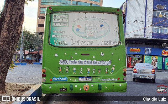 Ônibus Particulares HAPPY BUS na cidade de Nilópolis, Rio de Janeiro, Brasil, por Claudio Luiz. Número da foto: #13284864.