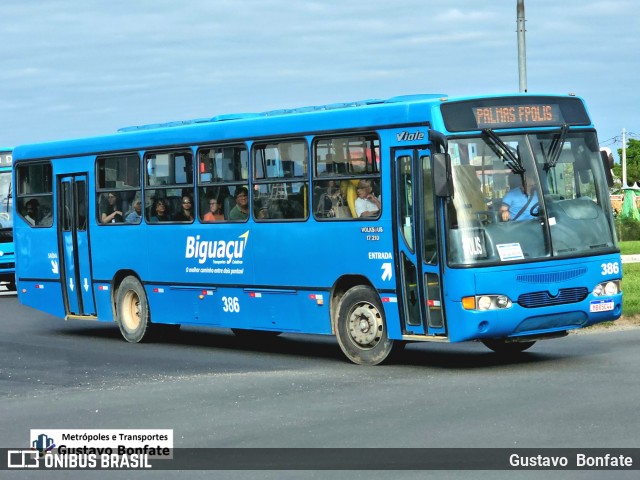 Biguaçu Transportes Coletivos Administração e Participação 386 na cidade de Florianópolis, Santa Catarina, Brasil, por Gustavo  Bonfate. Número da foto: #13284889.