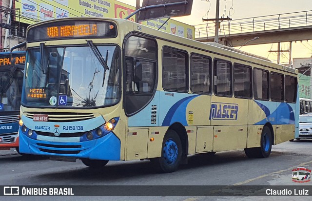 Master Transportes Coletivos de Passageiros RJ 159.138 na cidade de Nilópolis, Rio de Janeiro, Brasil, por Claudio Luiz. Número da foto: #13284892.