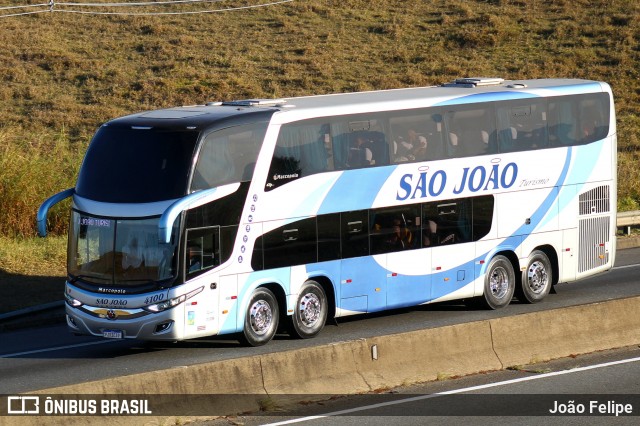 São João Turismo 4100 na cidade de Canas, São Paulo, Brasil, por João Felipe. Número da foto: #13287126.