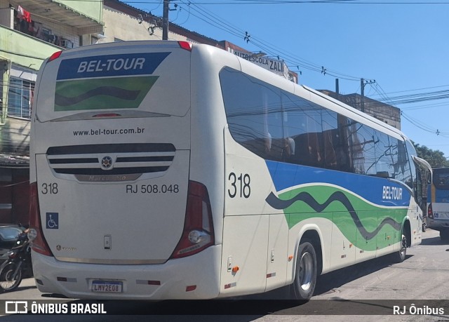 Bel-Tour Transportes e Turismo 318 na cidade de Rio de Janeiro, Rio de Janeiro, Brasil, por RJ Ônibus. Número da foto: #13286148.