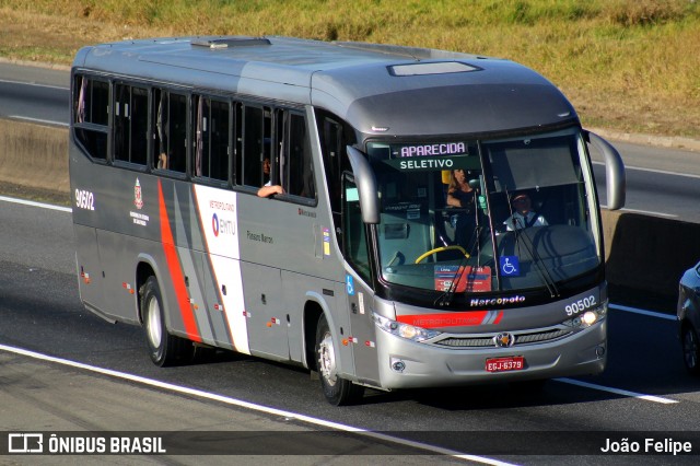 Empresa de Ônibus Pássaro Marron 90502 na cidade de Canas, São Paulo, Brasil, por João Felipe. Número da foto: #13287117.