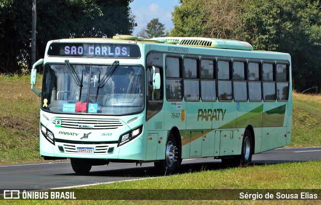 Viação Paraty 7647 na cidade de Araraquara, São Paulo, Brasil, por Sérgio de Sousa Elias. Número da foto: #13287524.