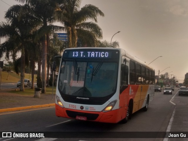 Viação Piracicabana Praia Grande 3701 na cidade de Praia Grande, São Paulo, Brasil, por Jean Gu. Número da foto: #13287941.