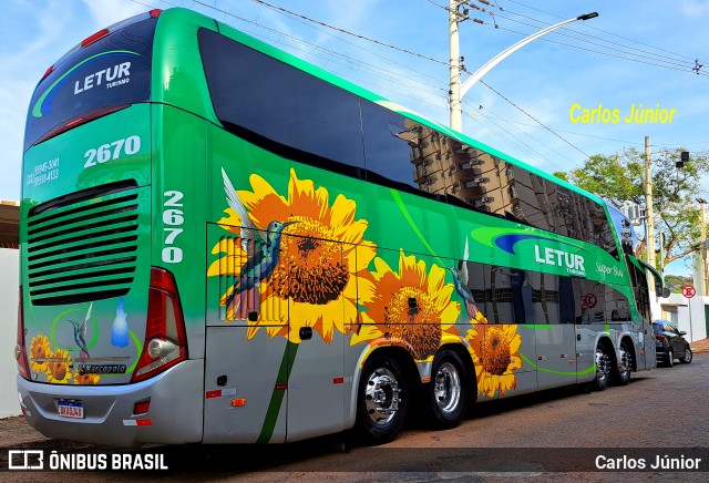 Letur Turismo 2670 na cidade de Caldas Novas, Goiás, Brasil, por Carlos Júnior. Número da foto: #13289446.