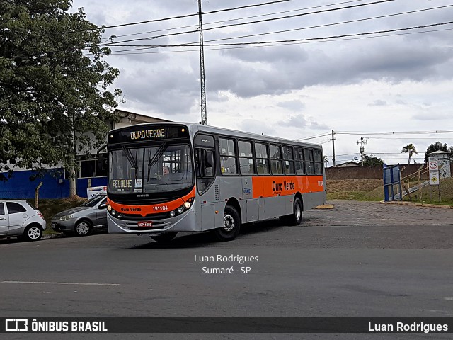 Auto Viação Ouro Verde 191104 na cidade de Sumaré, São Paulo, Brasil, por Luan Rodrigues. Número da foto: #13290277.