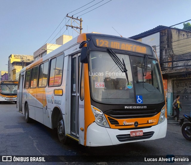 Viação São José A01043 na cidade de Nova Iguaçu, Rio de Janeiro, Brasil, por Lucas Alves Ferreira. Número da foto: #13288862.