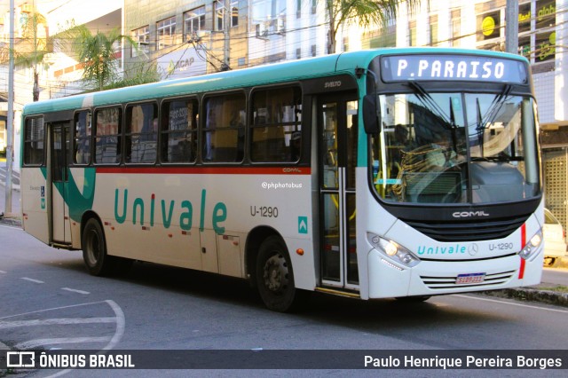 Univale Transportes U-1290 na cidade de Ipatinga, Minas Gerais, Brasil, por Paulo Henrique Pereira Borges. Número da foto: #13290432.