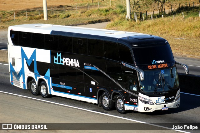 Empresa de Ônibus Nossa Senhora da Penha 65085 na cidade de Canas, São Paulo, Brasil, por João Felipe. Número da foto: #13289043.