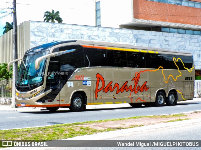 Paraíba Turismo 2582 na cidade de João Pessoa, Paraíba, Brasil, por Wendel Miguel /MIGUELPHOTOBUS. Número da foto: #13288768.