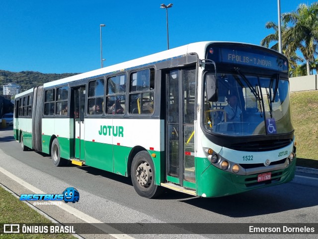 Jotur - Auto Ônibus e Turismo Josefense 1522 na cidade de Florianópolis, Santa Catarina, Brasil, por Emerson Dorneles. Número da foto: #13288619.