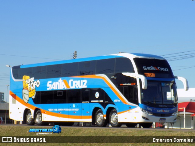 VUSC - Viação União Santa Cruz 7000 na cidade de Santa Cruz do Sul, Rio Grande do Sul, Brasil, por Emerson Dorneles. Número da foto: #13288518.