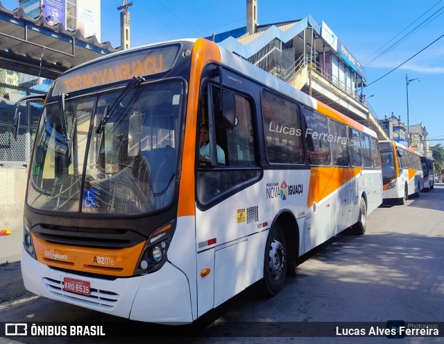 Viação Mirante A02076 na cidade de Nova Iguaçu, Rio de Janeiro, Brasil, por Lucas Alves Ferreira. Número da foto: #13288928.