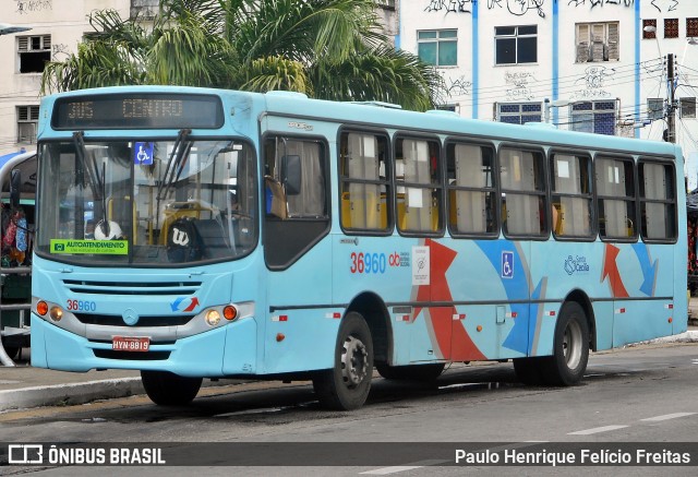 Viação Santa Cecília 36960 na cidade de Fortaleza, Ceará, Brasil, por Paulo Henrique Felício Freitas. Número da foto: #13290200.