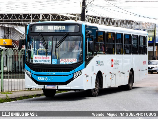 Rodoviária Santa Rita > SIM - Sistema Integrado Metropolitano > TR Transportes 56018 na cidade de João Pessoa, Paraíba, Brasil, por Wendel Miguel /MIGUELPHOTOBUS. Número da foto: #13288765.