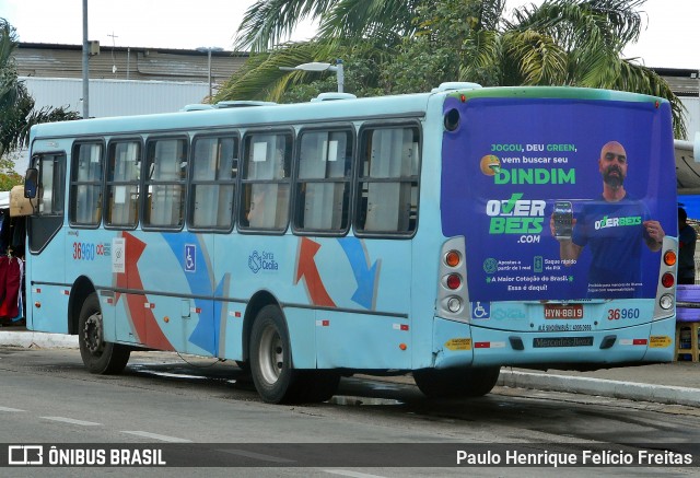 Viação Santa Cecília 36960 na cidade de Fortaleza, Ceará, Brasil, por Paulo Henrique Felício Freitas. Número da foto: #13290213.